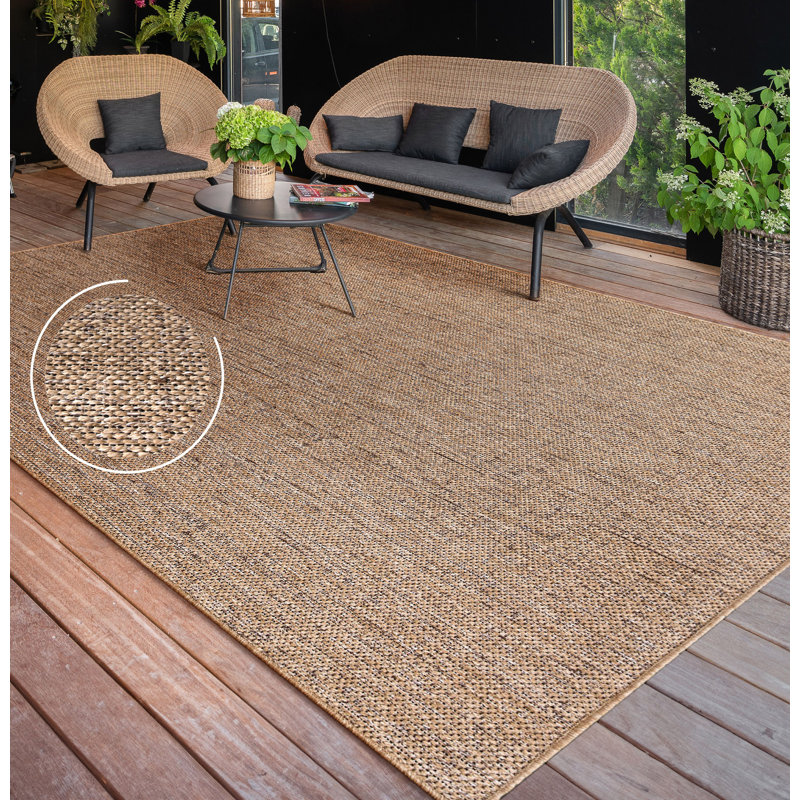 Rectangle Whitlatch Indoor/Outdoor Area Rug, Rectangle 6'7" x 9'2"