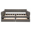 Grand lit plateforme tapissier avec port USB et 2 tiroirs-1101289097
