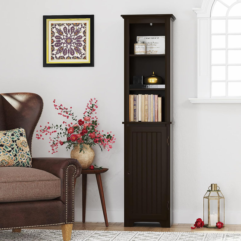 Armoire à linge autoportante, Espresso