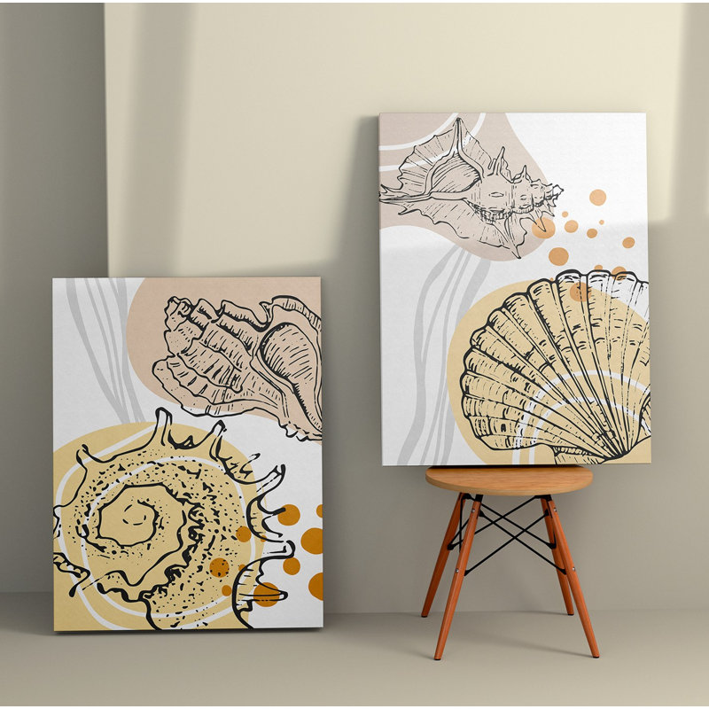 Élégantes peintures sur toile décoratives (2 pièces), 19,7 po x 27,6 po chacune | 100% toile avec cadres 100% bois | Superbe art mural pour le salon et la chambre à coucher, parfait pour la décoration intérieure et les idées de cadeaux