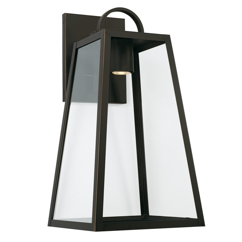  Lanterne murale d'extérieur 19,5 po H, Bronze huilé, H 23,25 po x l 12 po x P 13 po