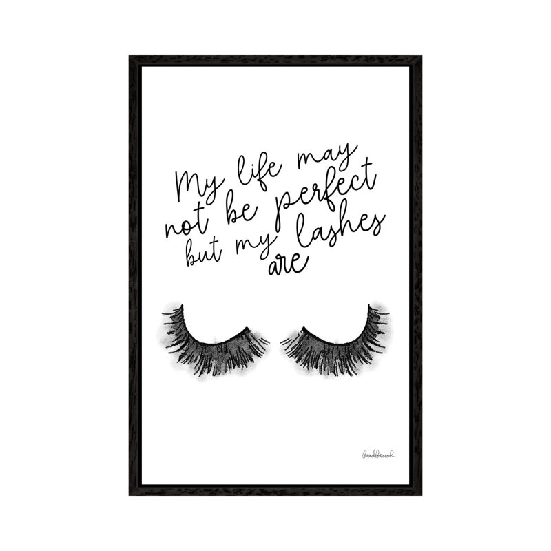Perfect Lashes by Amanda Greenwood - Wrapped Canvas Print, Black Framed Canvas, 66.04 cm H x 45.72 cm W