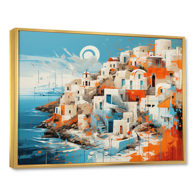 Paysage coloré de Santorin en Grèce IV - Santorini, art mural