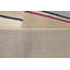Tapis moderne multicolore rayé 5 x 8 touffeté à la main
