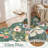 Washable Living Room Area Rug : Large Vintage Floral Bedroom Rugs Non-Slip Stain Resistant Carpet for Dining Room Kitchen Soft Thin Low Pile Indoor Home Decor Floor Mat for Playroom(Green)-111242024
