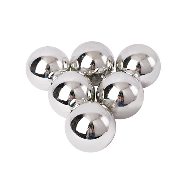 Décoration de sapin de Noël 5 cm 6 pièces Boule de Noël, Argent