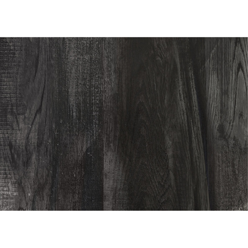 Table de cuisine 48 po rectangulaire, stratifié noir, aspect moderne, pouvant accueillir jusqu'à 4 personnes en stratifié, convient à tous les styles