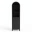 Armoire de rangement 64 po avec tiroir et tablettes réglables, noir-1173657259