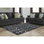 Tapis noir / blanc touffeté à motif abstrait Dagley-739096612