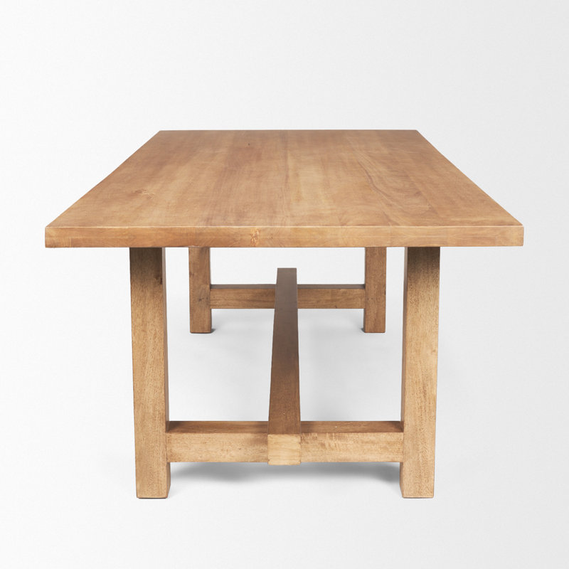 Suke Solid Wood Dining Table, Natural