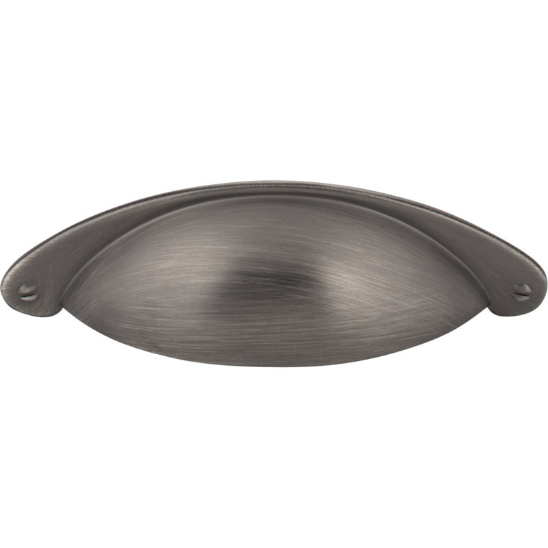 Lyon 3" Center to Center Cup/Bin Pull, Brushed Pewter