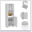 Armoire garde-manger à 1 tablette avec tablettes ouvertes spacieuses Forester