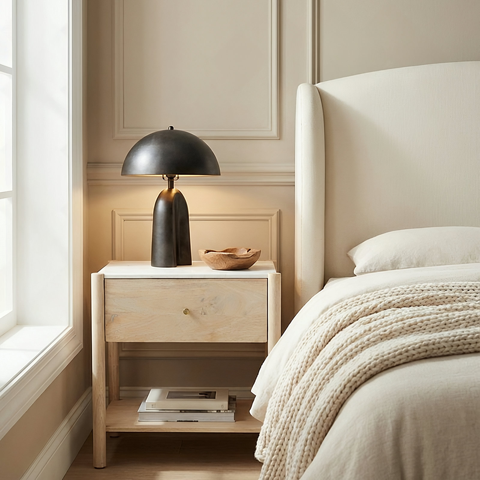Amity Nellie 23.5" Nightstand, Natural