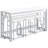 Counter Height Table With Pot Rack-236460830