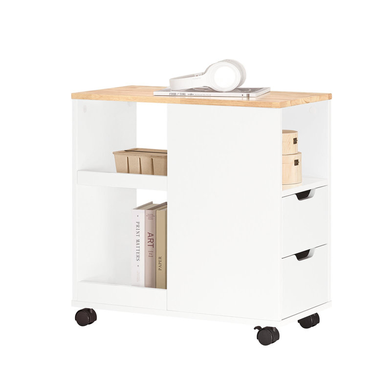 Home Office File Cabinet Printer Stand Storage Cabinet On Wheels Side Table End Table