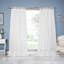 100% Pure Linen Lightweight Voile Sheer Tie Top Curtain (Single Panel)-861470531-861470529