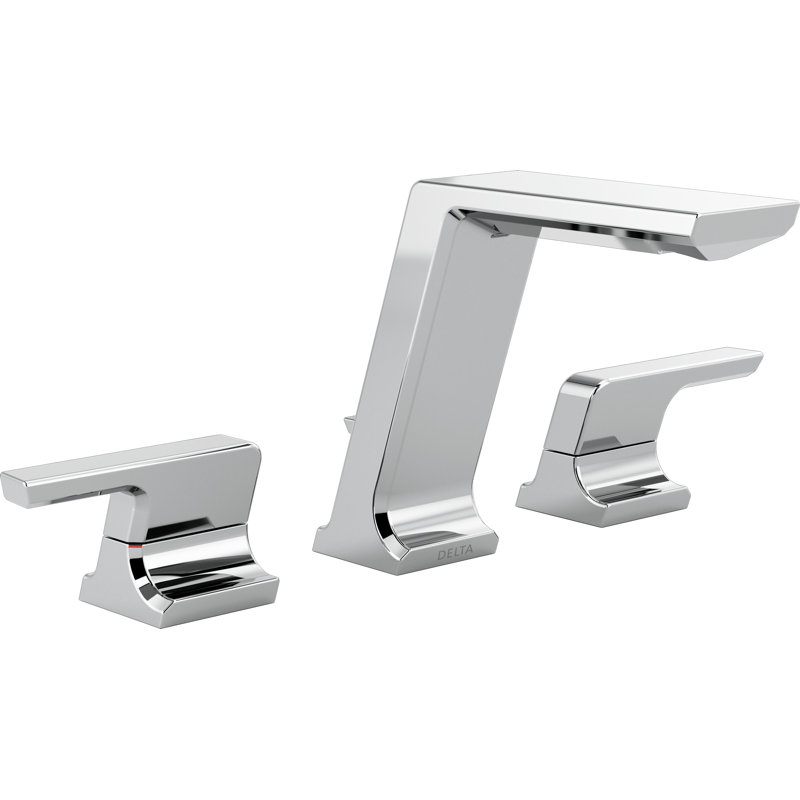 Pivotal Widespread Bathroom Faucet with Drain Assembly, Chrome