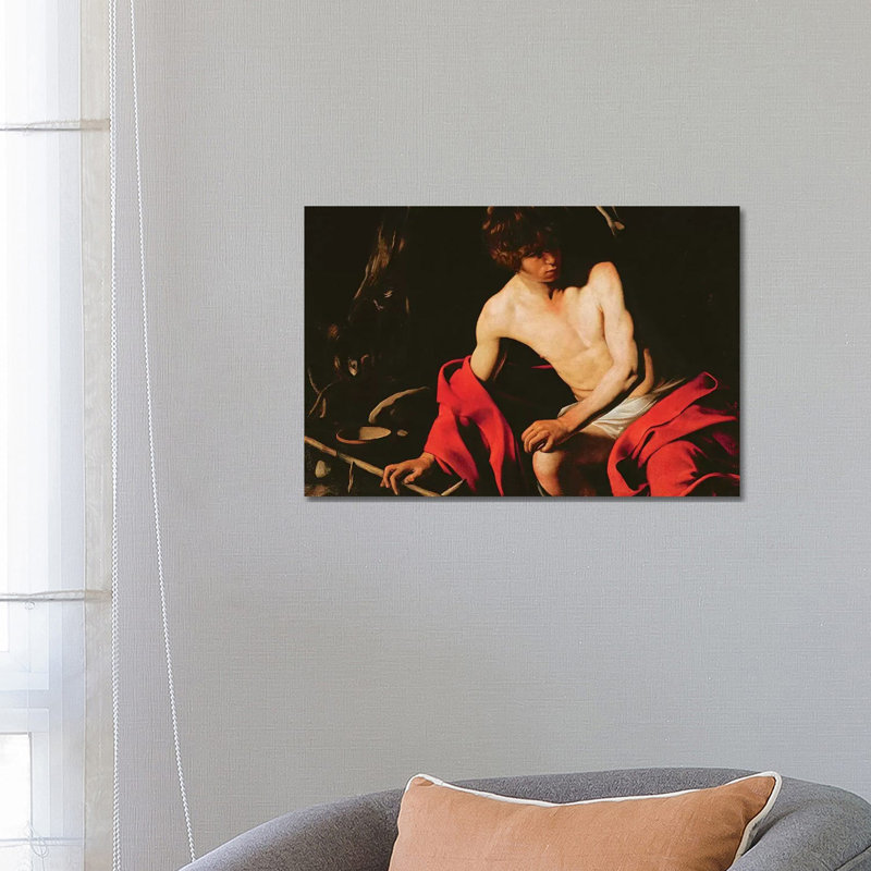 St. John The Baptist, C.1604-1606 by Michelangelo Merisi Da Caravaggio - Wrapped Canvas Gallery-Wrapped Canvas Giclée