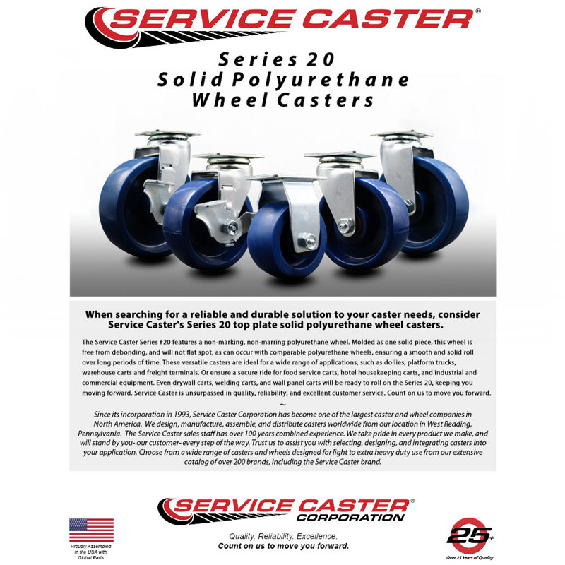 Solid Polyurethane Caster
