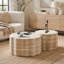 Table basse ronde, table d'appoint moderne et multifonctionnelle pour salon, chambre à coucher, appartement, bureau personnel, assemblage facile