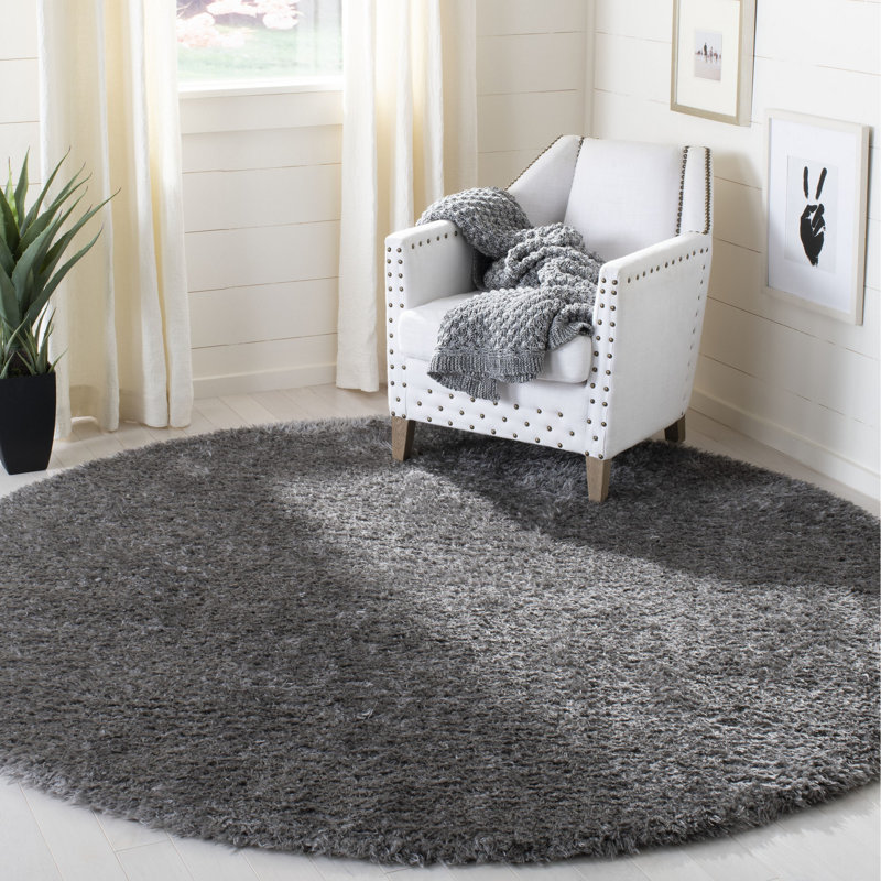 Madrid Shag 200 Performance Rug, Round 6'7"