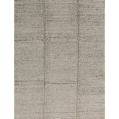Tapis gris de haute qualité noué à la main