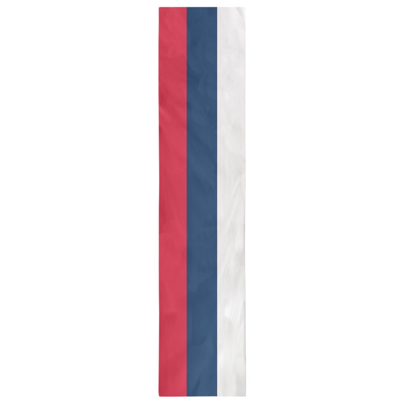Miami Basketball Table Runner, 90" L x 16" W, Red/Navy Blue/White, Cotton Twill