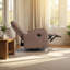 Fauteuil inclinable à bascule pivotant mince - Fauteuil inclinable manuel avec dossier réglable et poches latérales-1386156693
