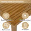 7 - Person Acacia Wood Patio Dining Set with Rectangular Table