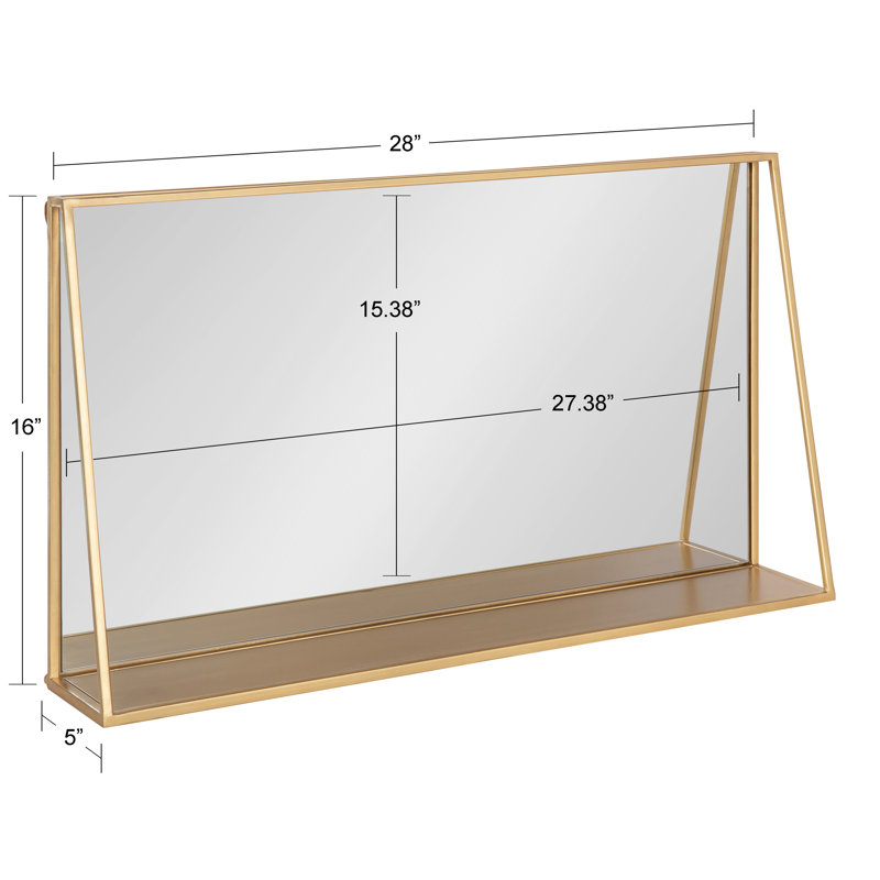 Carlyssa Modern & Contemporary Accent Mirror with Shelf