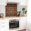Ancell 50x100 cm Pvc Mosaic Sheet in Brown