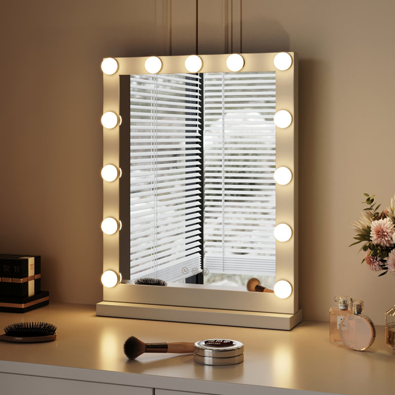 Metal Rectangle Mirror, 54.5 cm H x 42 cm W 