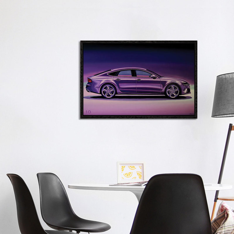 Audi RS7 2013 1 Piece Floater Frame Wall Art on Canvas