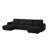 Modular Sectional Sofa,  Comfy Cloud Couch Convertible U Shaped Sofa Couch With 2 Ottoman-1750799098