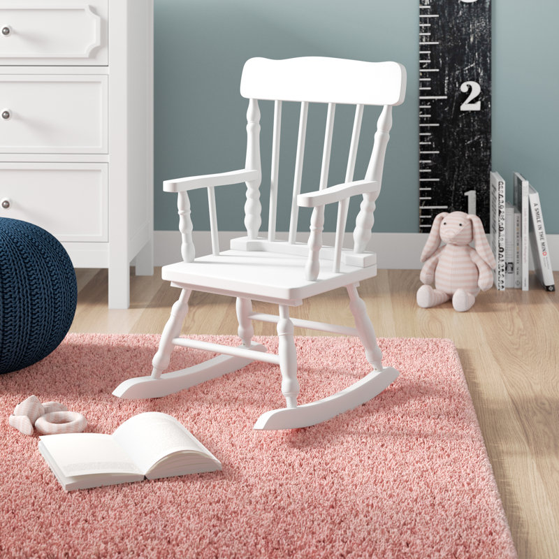 Kowalsky Kids 10'' Wood Rocking Chair, White