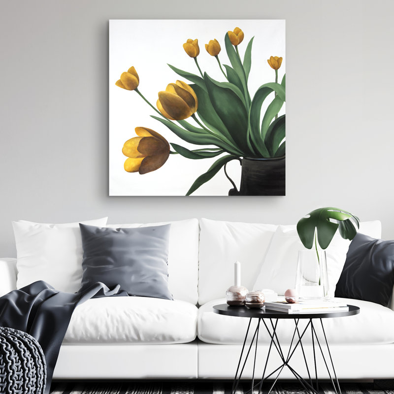 tulips - 32"x32" art on canvas