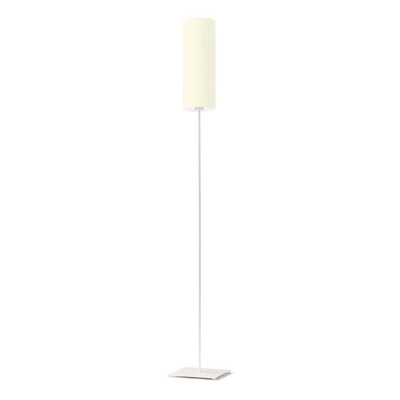 Florencja 165cm Traditional Floor Lamp, Ecru, White