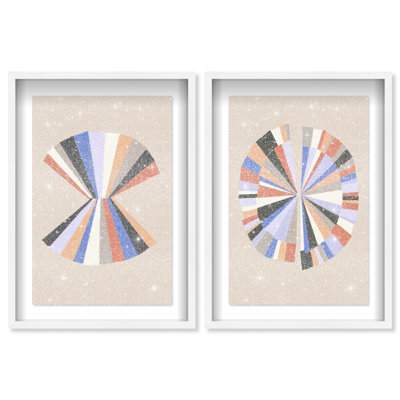 Minimally Perfect Set Shadowbox Abstract Print by Oliver Gal, Black Frame, 10 x 15