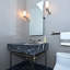 Connaught Black Lever Widespread Bathroom Faucet-32123887