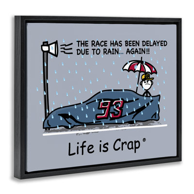 «Rain Delayed Race Floater», art mural sur toile par LIC