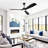 60" 3 - Blade Propeller Ceiling Fan With LED Lights And Remote Control-560736066