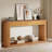 62.99" Narrow Brown Fluted  Console Table With Storage For Entryway Sofa Table