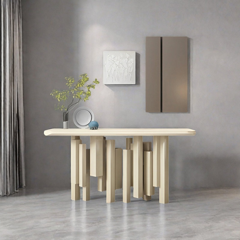 Console Modern Minimalist Art, H 35,43 po x l 62,99 po x P 15,75 po, Kaki
