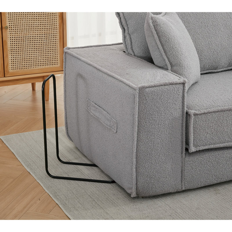 Canapé-lit pliant de jeu avec une valeur imbattable, 3 sièges, velours d'agneau gris, mousse haute pour un lit convertible intelligent, assurance de la qualité, confiance