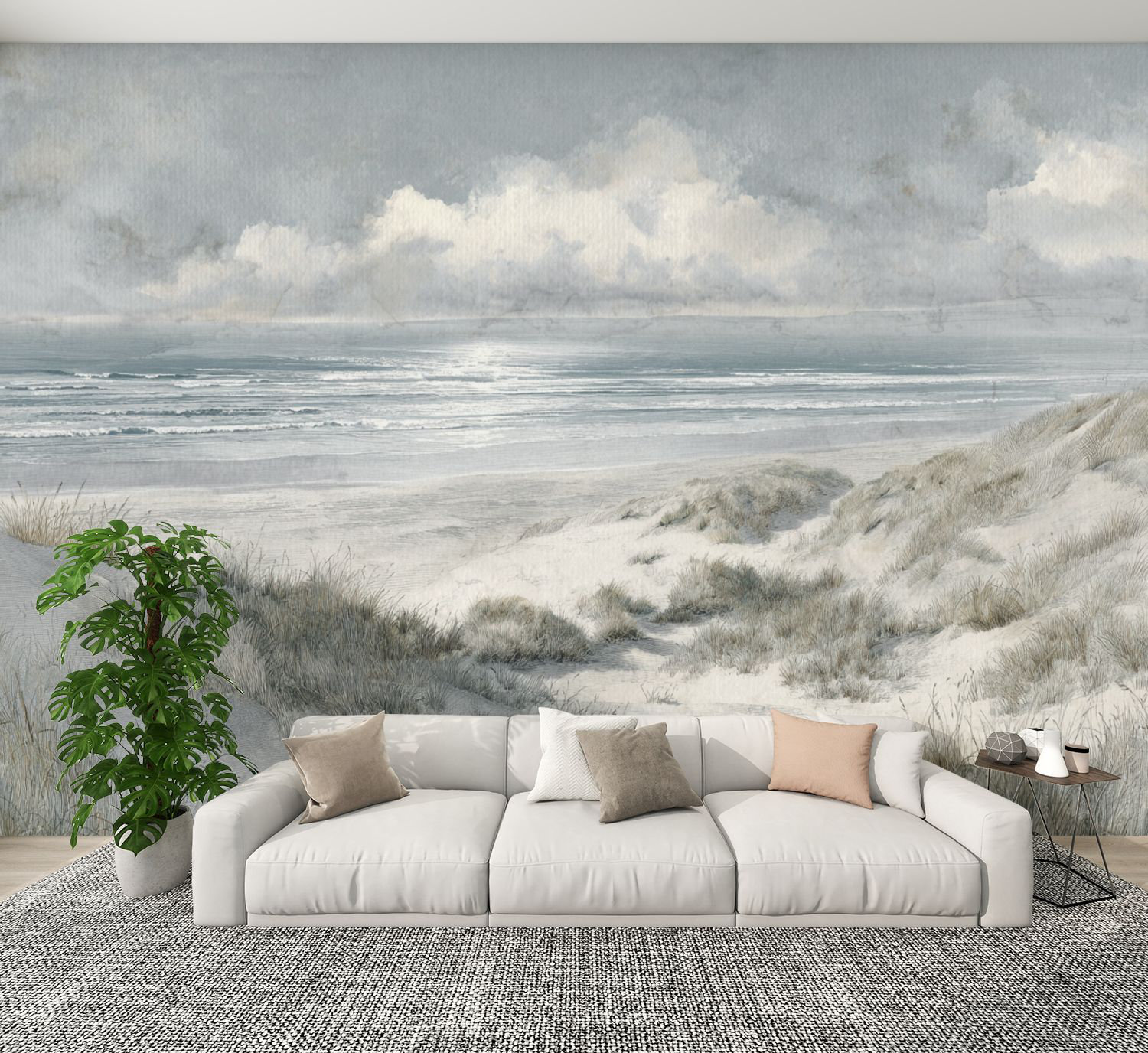 Red Barrel Studio® Coastal Peel and Stick Wallpaper Illustrated ...