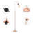 Fredez 62.2'' Rose Gold Task Floor Lamp