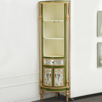 Armoire d'angle en bois manufacturé