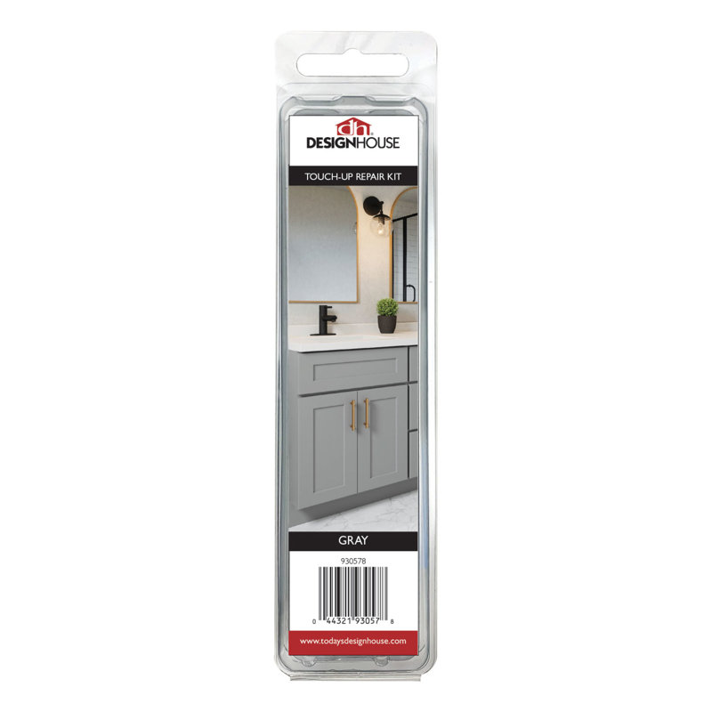 Cabinet Paint Touch-Up Repair Kit for Kitchen or Bath Vanity, Gray – Design House, 930578