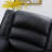 Lamyiah 40.2'' Wide Classic Soft Vegan Leather Manual Recliner with Hidden Cup Holders-1571536934