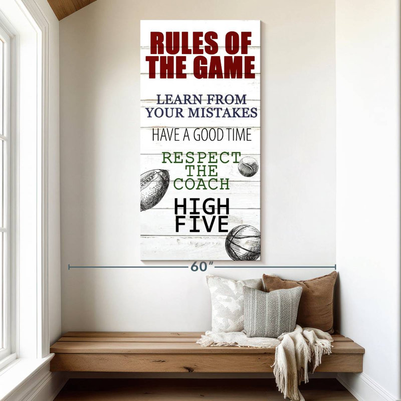 Rules Of The Game I, 54" H x 27" W